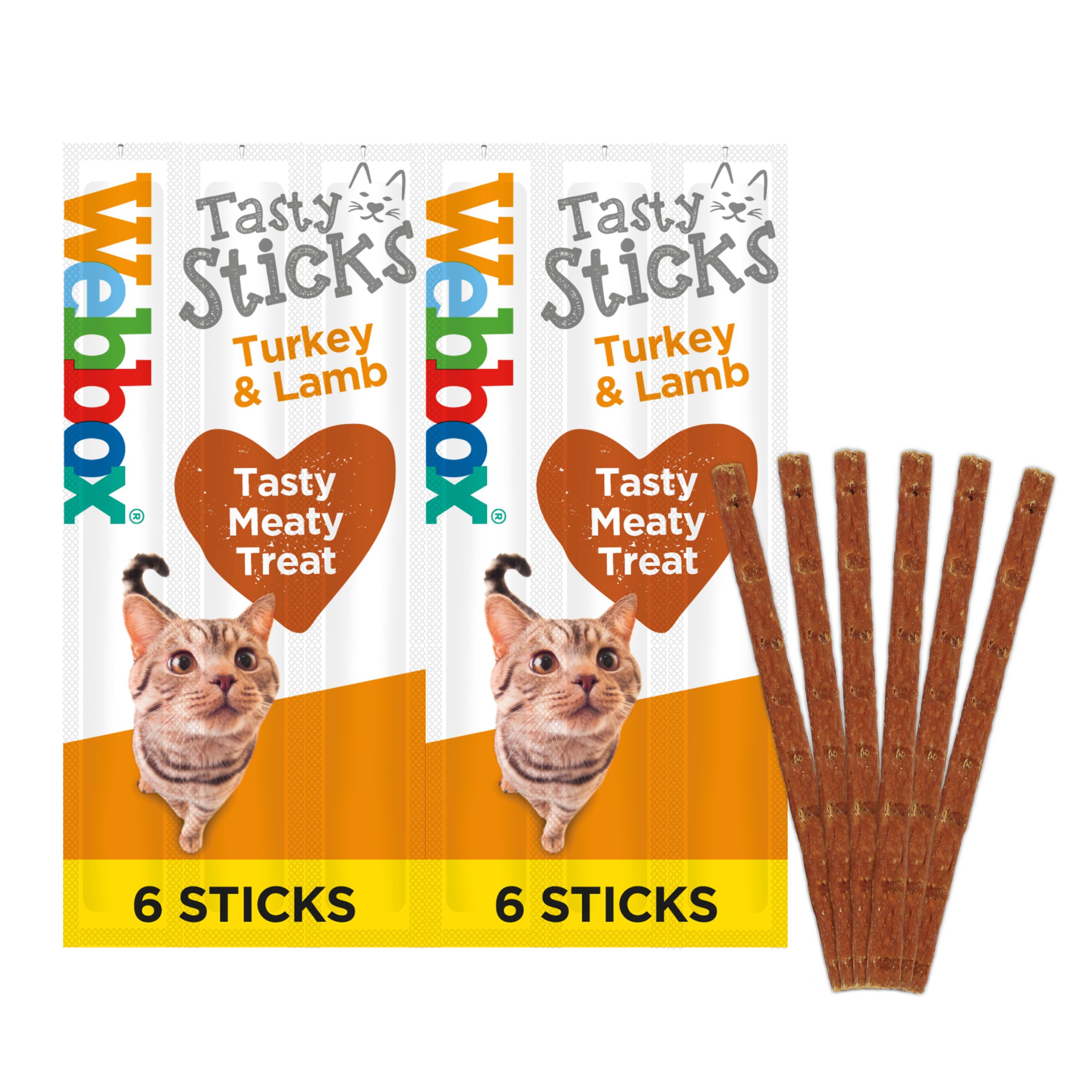 Webbox Tasty Sticks Turkey Lamb Cat Treats Webbox