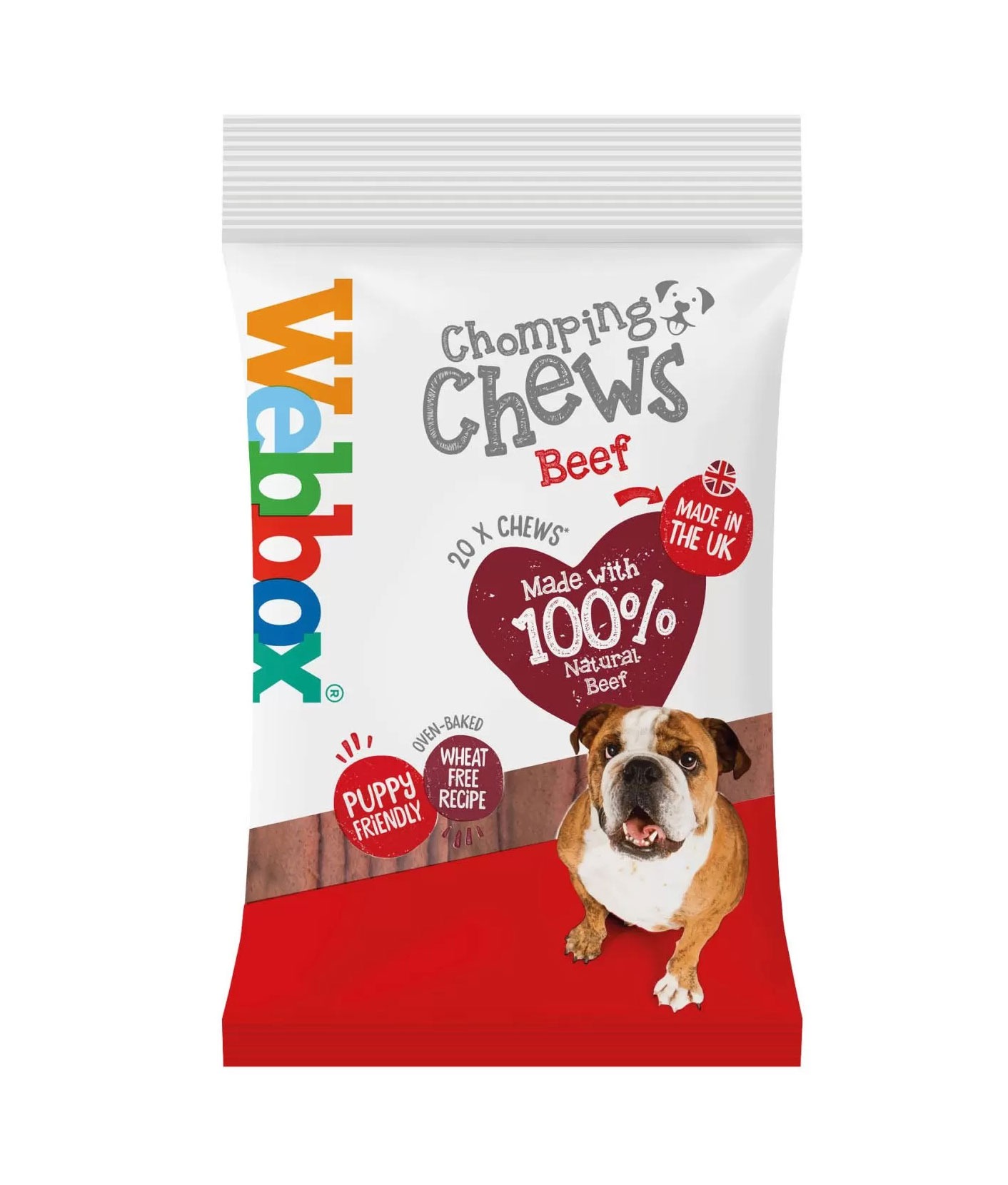 Webbox Meaty Chomping Chews Beef Dog Treats