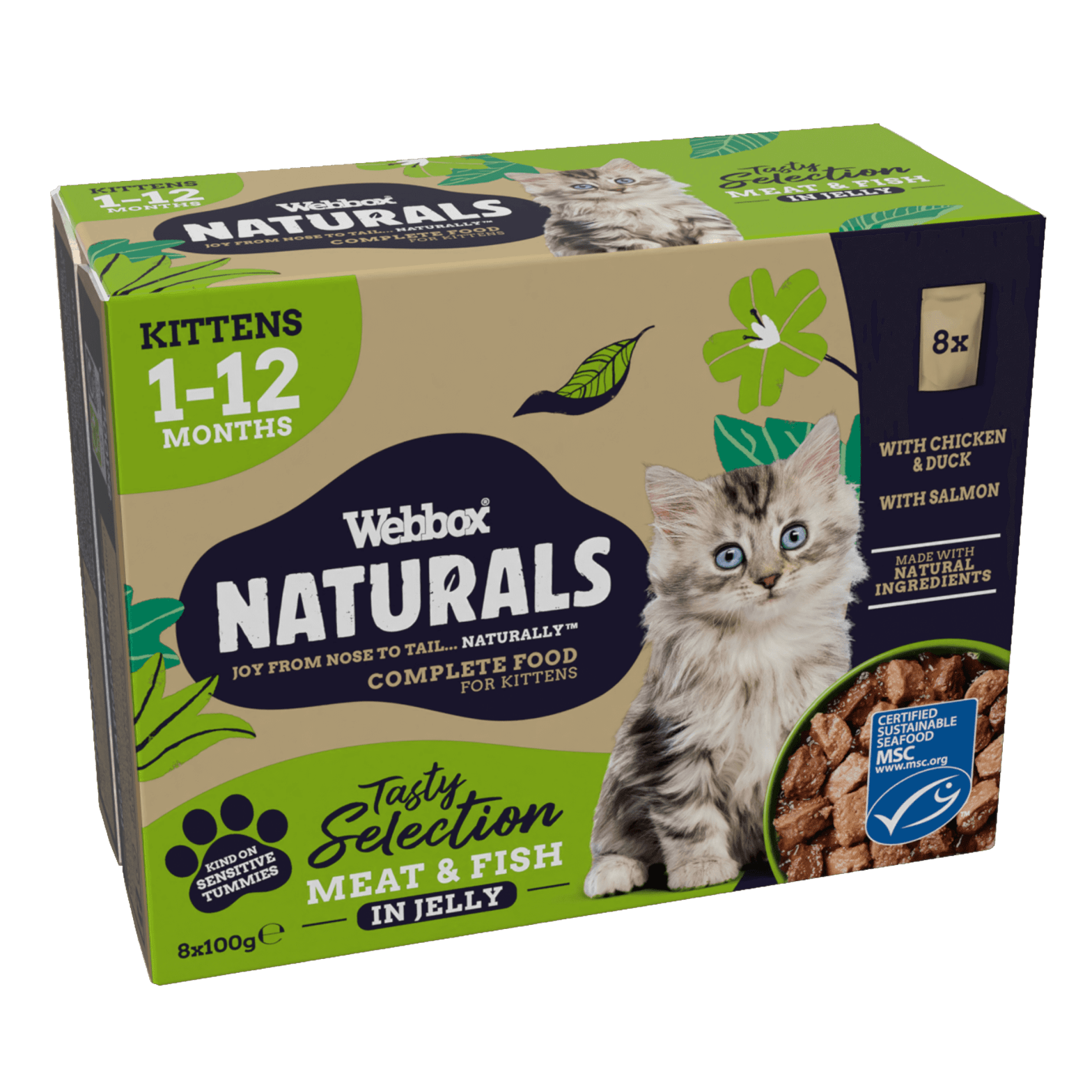 Webbox Naturals Kitten Selection Jelly Wet Cat Food