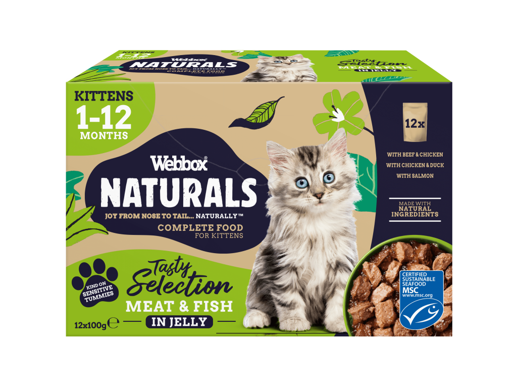 Webbox Naturals Kitten Selection Jelly Wet Cat Food Webbox