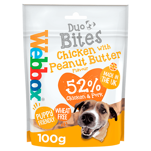 Webbox Duo Bites Chicken and Peanut Butter Dog Treats - Webbox