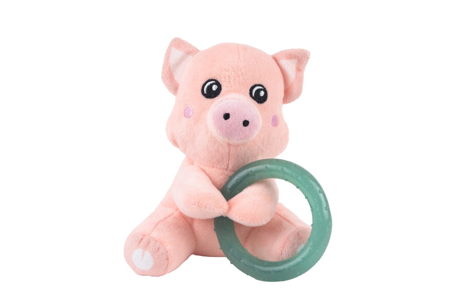 Webbox Puppy Pig Teething Ring Dog Toy